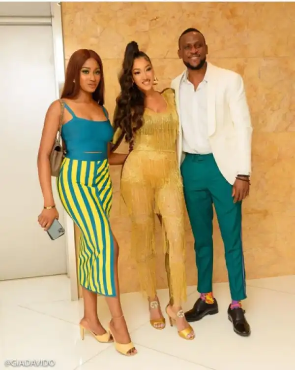 BBNaija Stars, Kim Oprah And Omashola Pose With Jamaican Singer, Nyanda